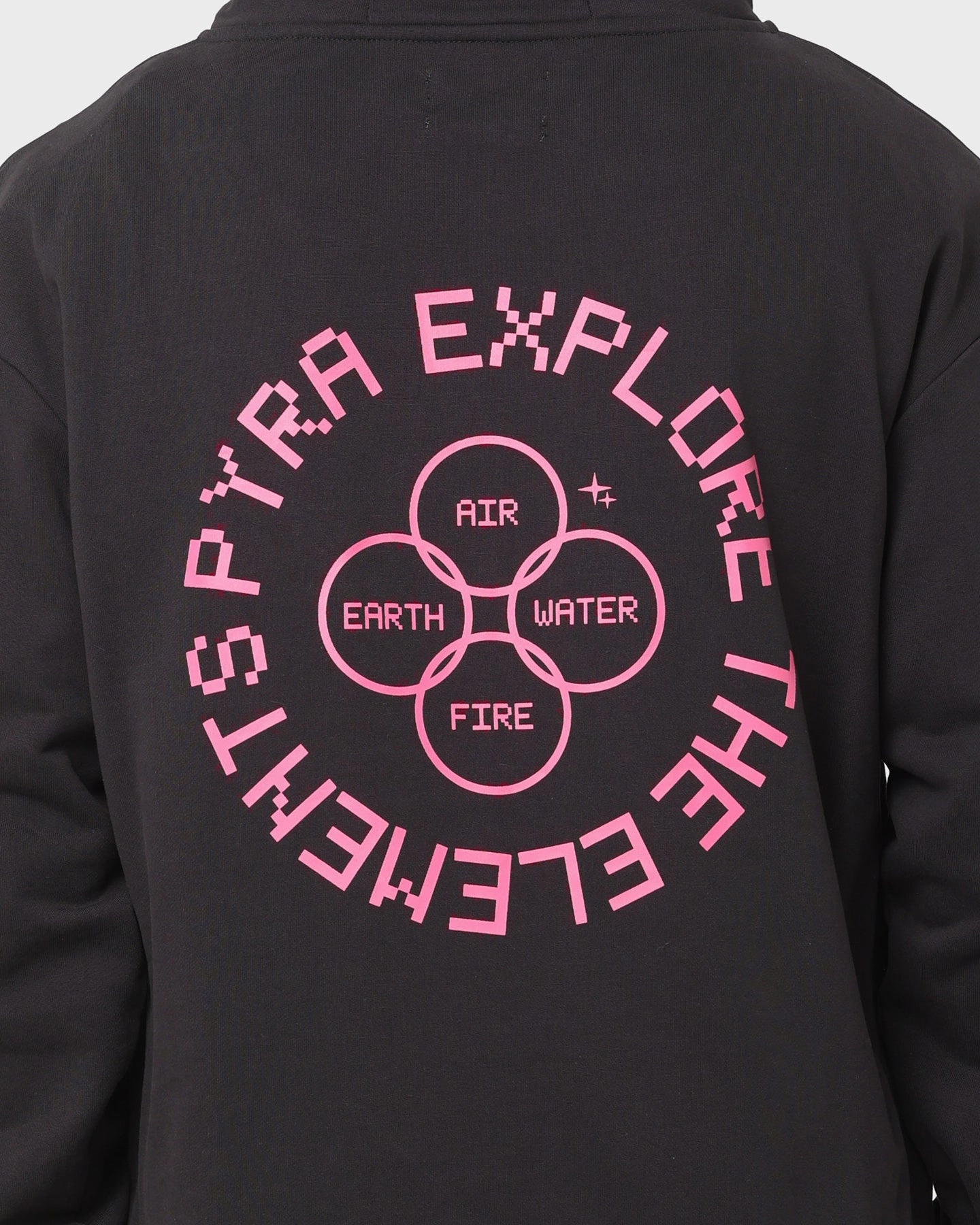 PYRA 4 Elements Hoodie Black/Multi-Coloured Vegan Option