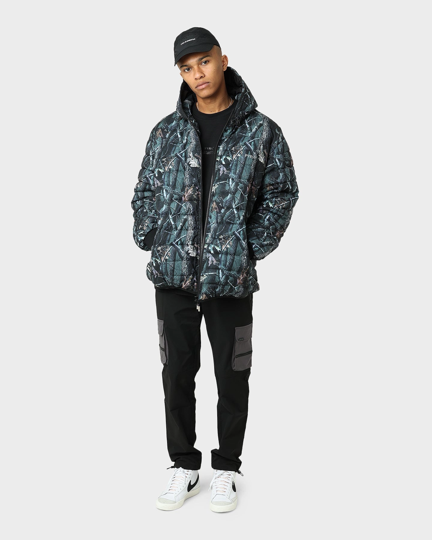 Pyra Camo Nero Jacket Camo Button Closure