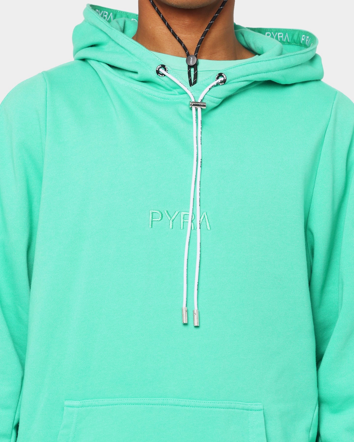 PYRA Core EMB Hoodie Spearmint suitable for business trips