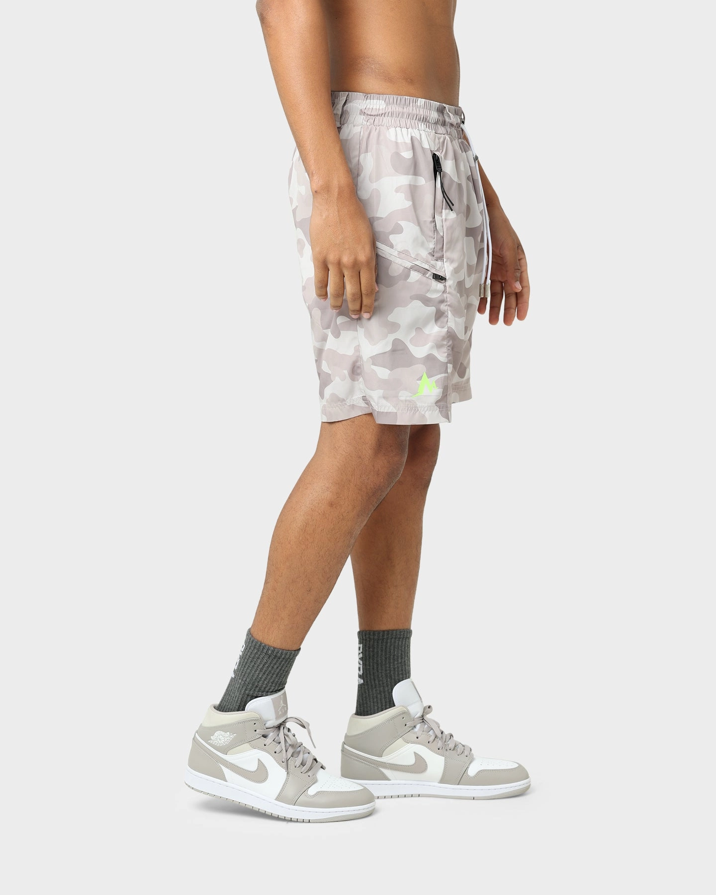Pyra Desert Nylon Shorts Desert Camo Punk style Cotton Blend
