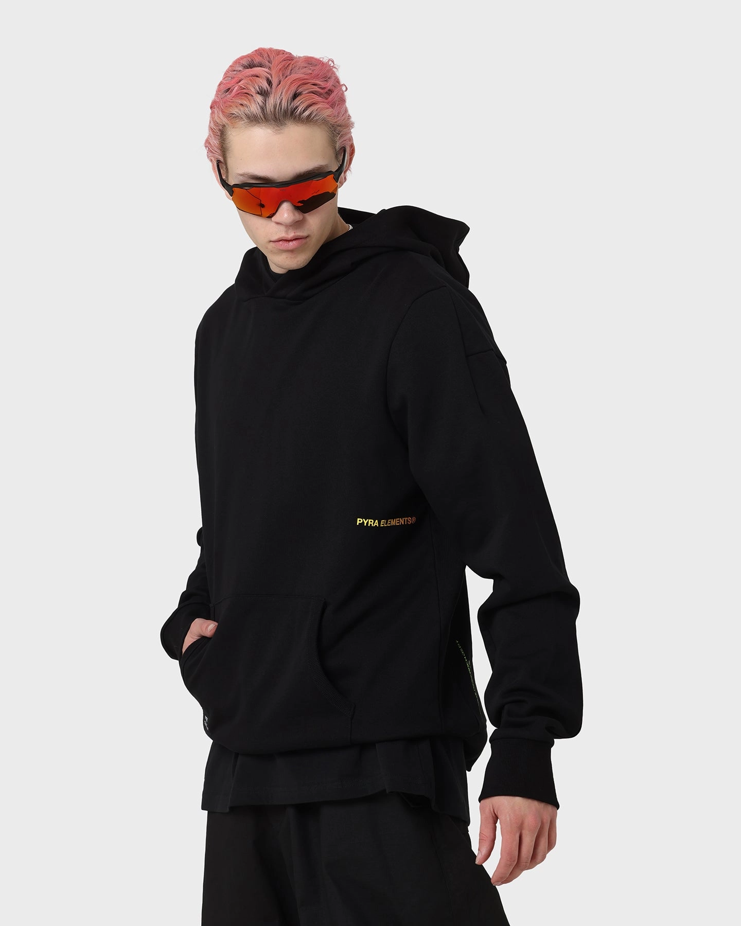 PYRA Design Logo Hoodie Black/Orange Eco friendly materials All-Purpose Jacket