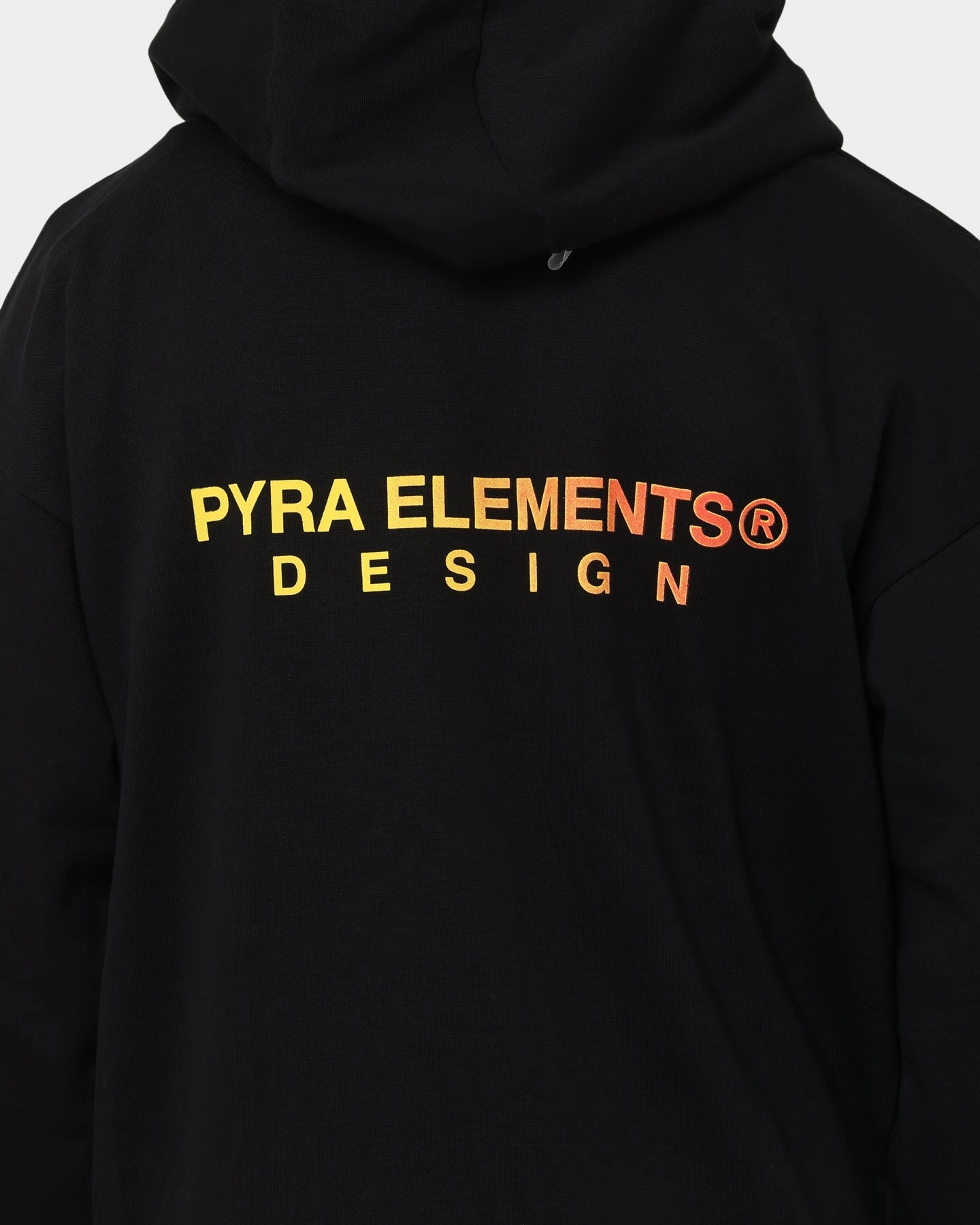 PYRA Design Logo Hoodie Black/Orange suitable for city tours