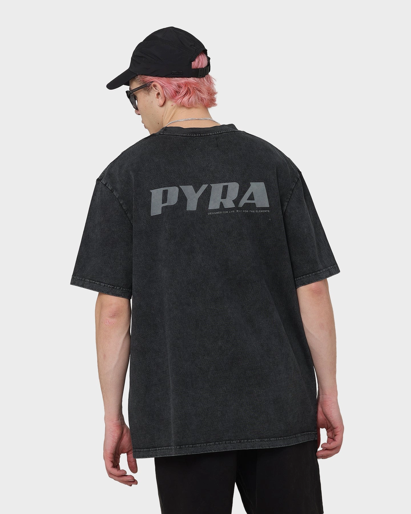 Weekend Outfit Washable PYRA Elevation Vintage T-Shirt Vintage Black