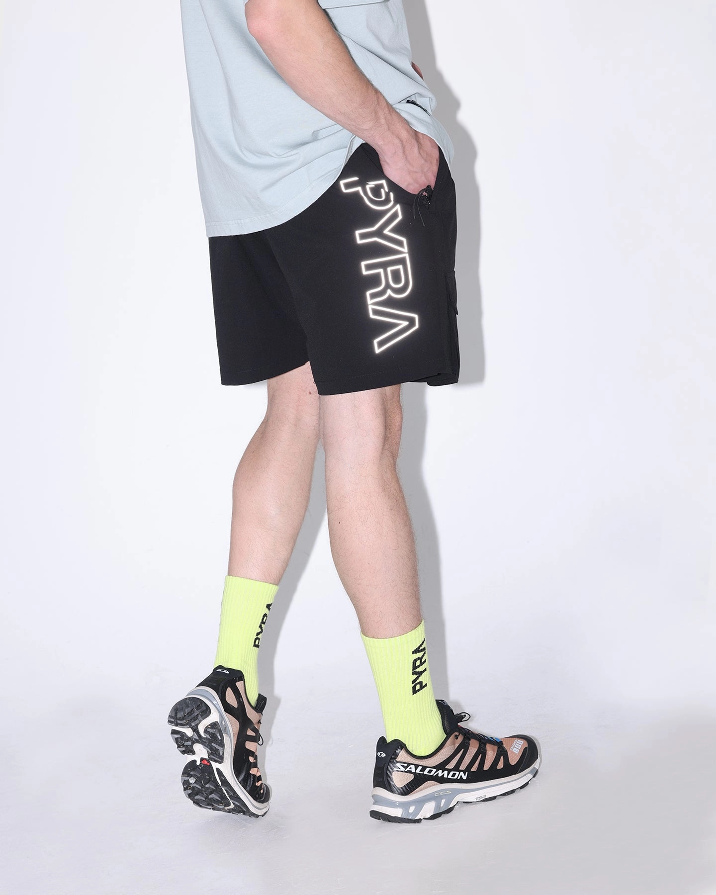 All Season PYRA Flex Cargo Shorts Black