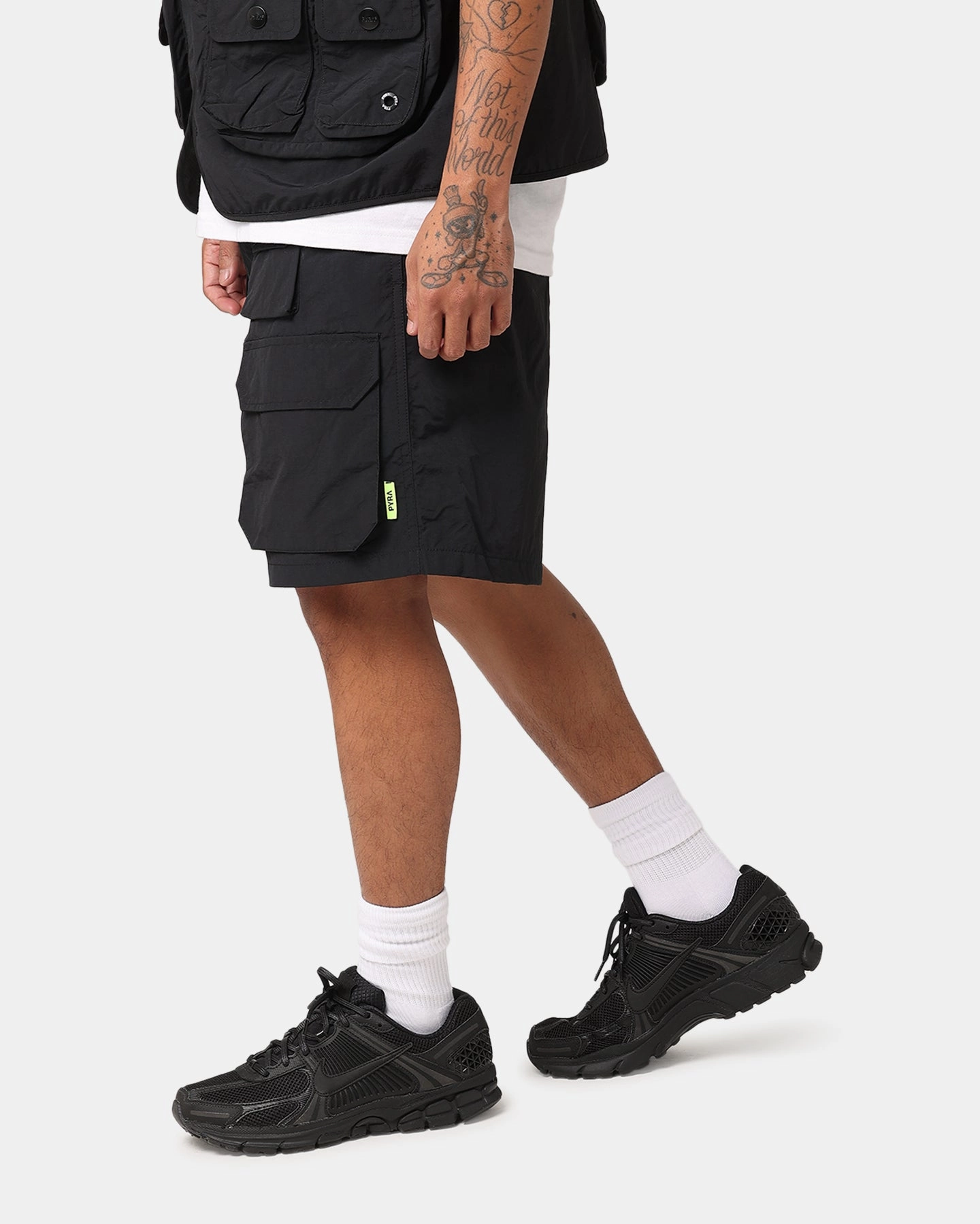 Pyra Hike Shorts Black Soft Waist Cooling Mesh Lining
