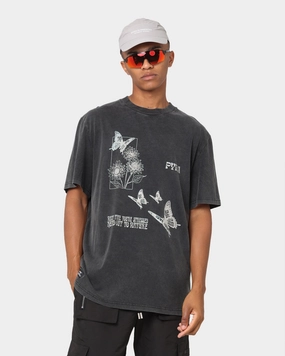Thermal regulation Trendy Apparel PYRA Nature Graphic Vintage T-Shirt Vintage Black