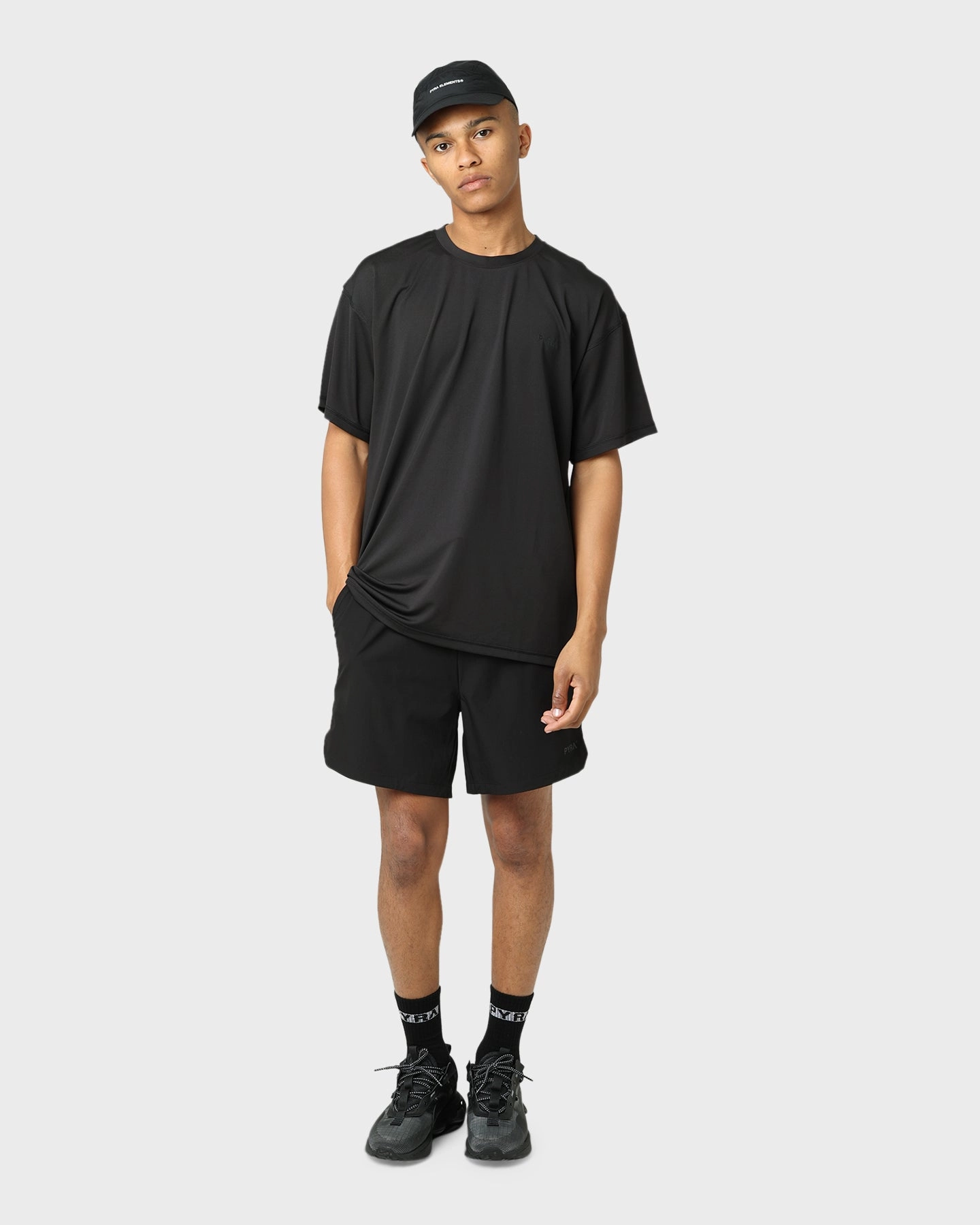 LaserCutEdging One-of-a-kind Pyra Nero Rep Shorts Black