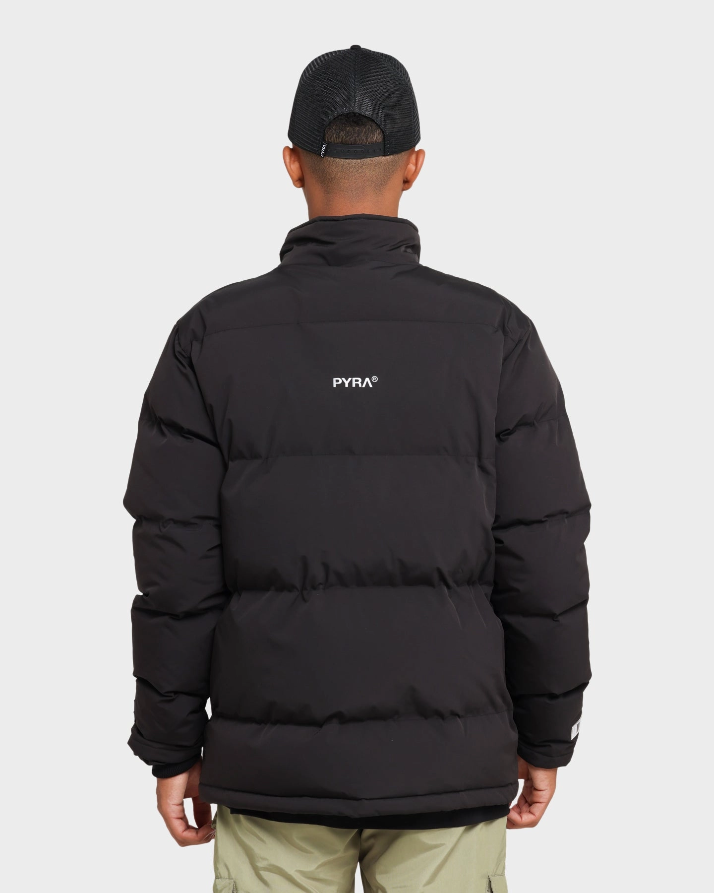 Drop Hem Nail-clipper PYRA Padded Puffa Jacket Black