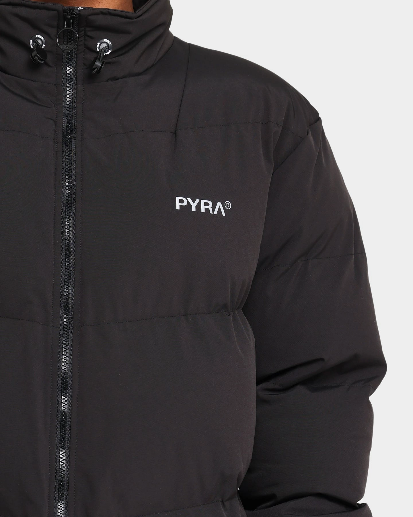 layering option City Streets PYRA Padded Puffa Jacket Black