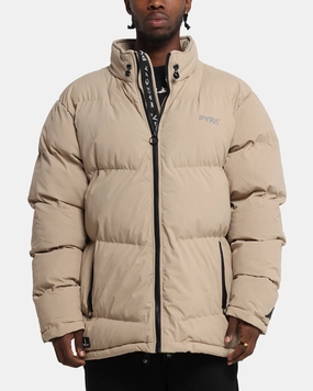 cold - weather essential Pyra Padded Puffa Jacket Natural