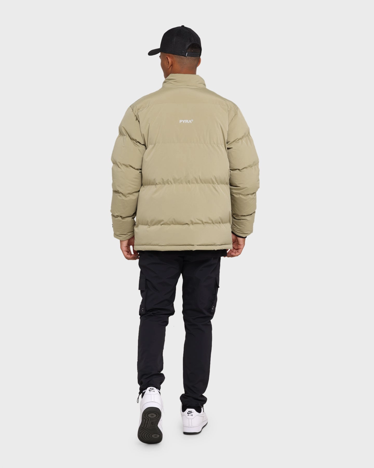 night PYRA Padded Puffa Jacket Olive