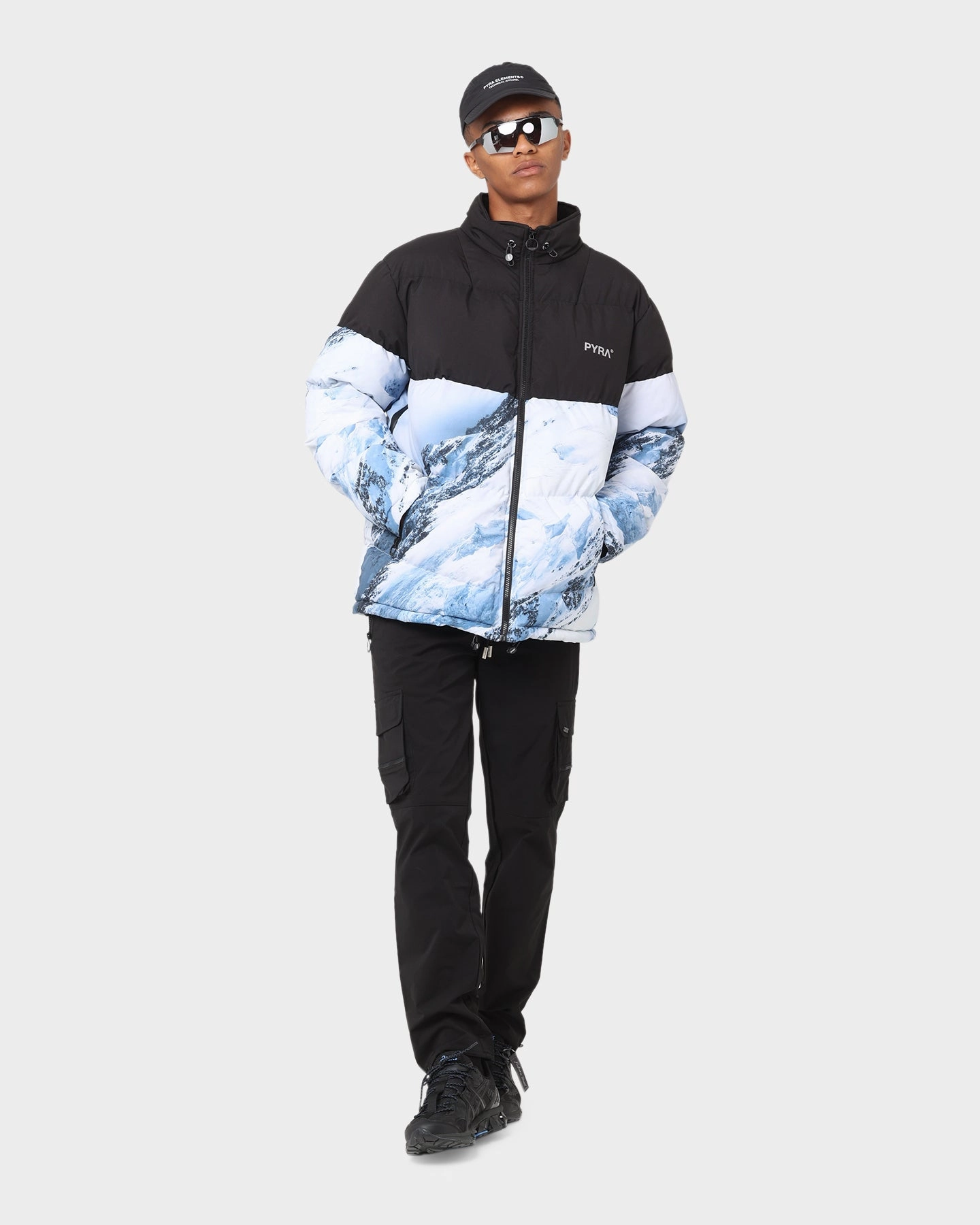 Discover PYRA PYRA X Mark Clinton Puffa Jacket Black