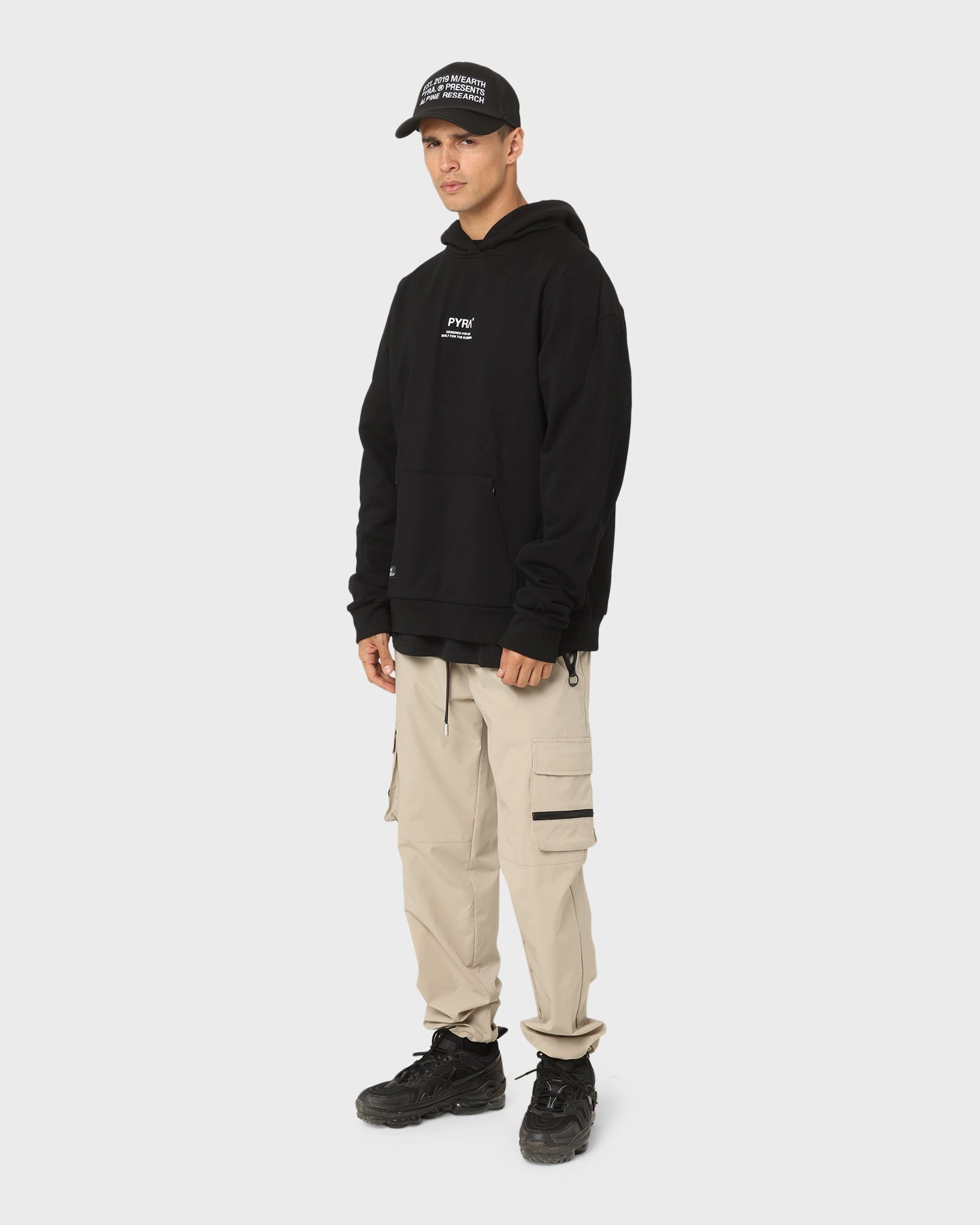 PYRA Repetition Hoodie Black Range