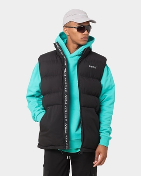 PYRA Sleeveless Puffa Vest Black Hold Sanction