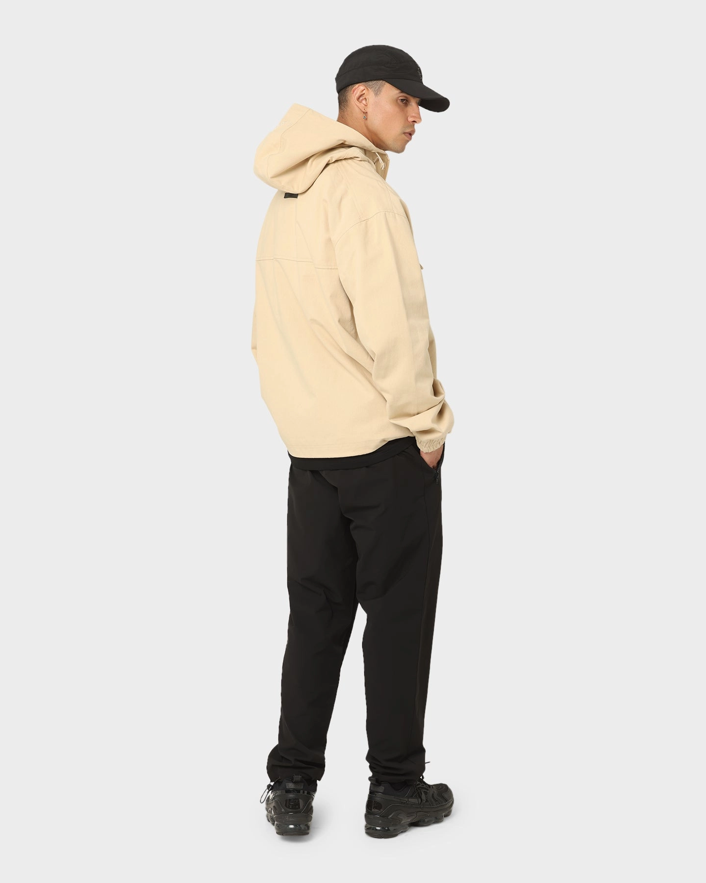 Graphic Design Double layer fabric PYRA Soho Cargo Jacket Natural