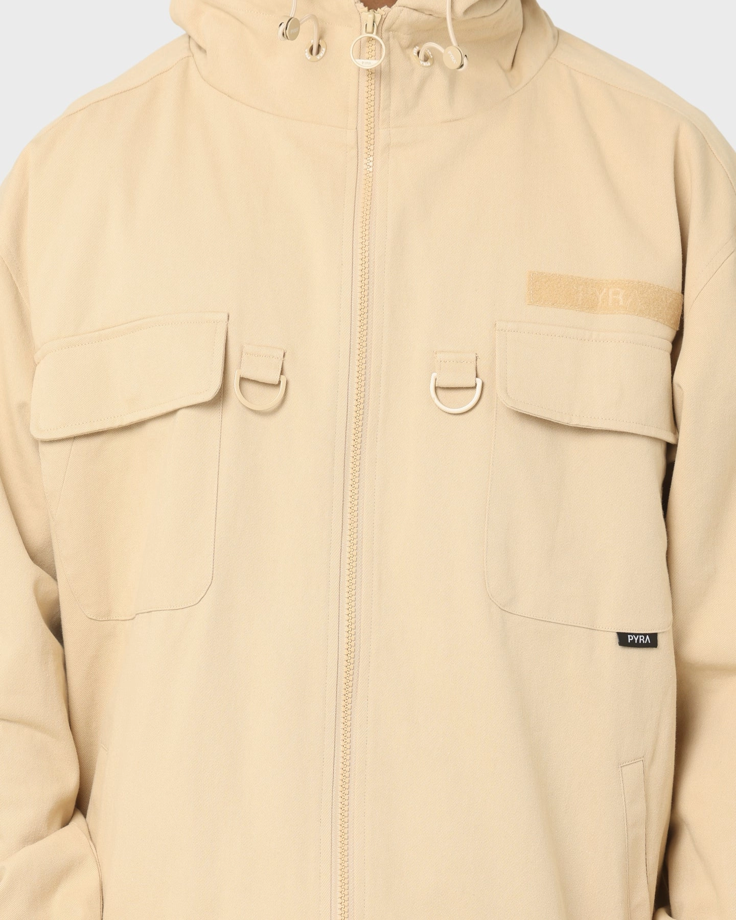 PYRA Soho Cargo Jacket Natural Loungewear Convertible Design