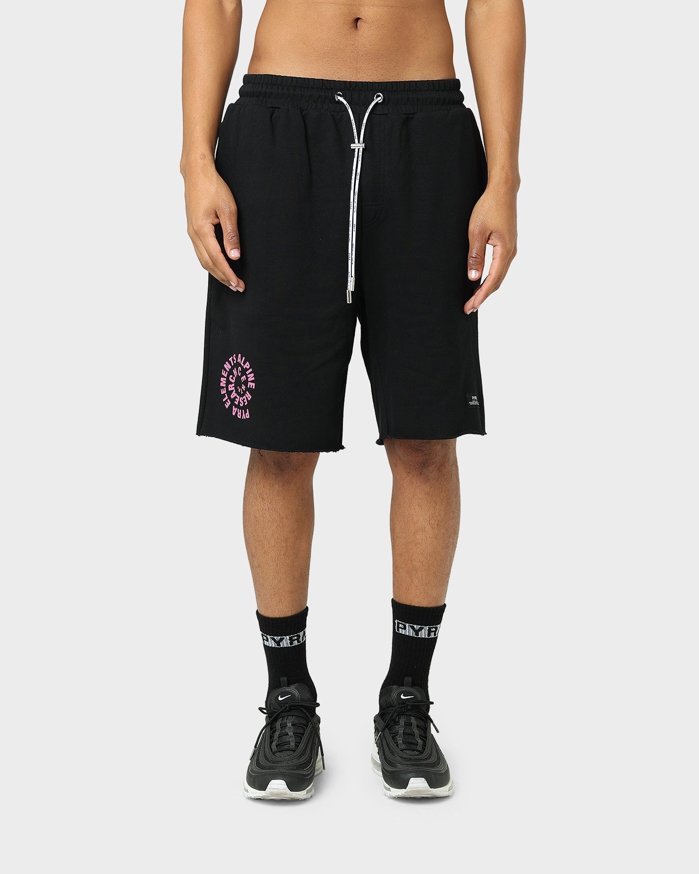 music event look Pyra Time Warp Shorts Black/Purple
