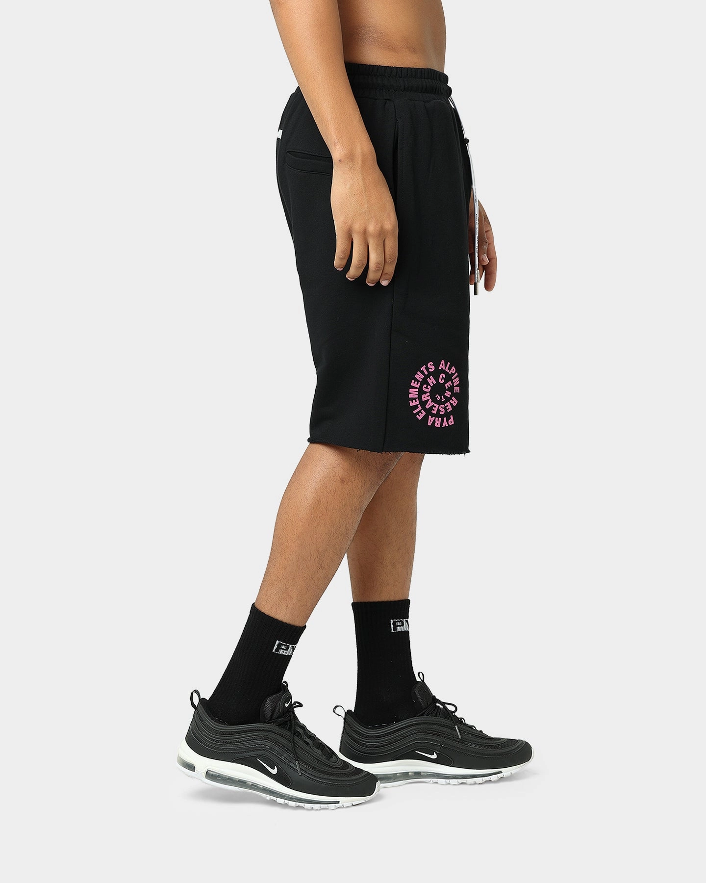 Pyra Time Warp Shorts Black/Purple Eco Friendly Dye Process