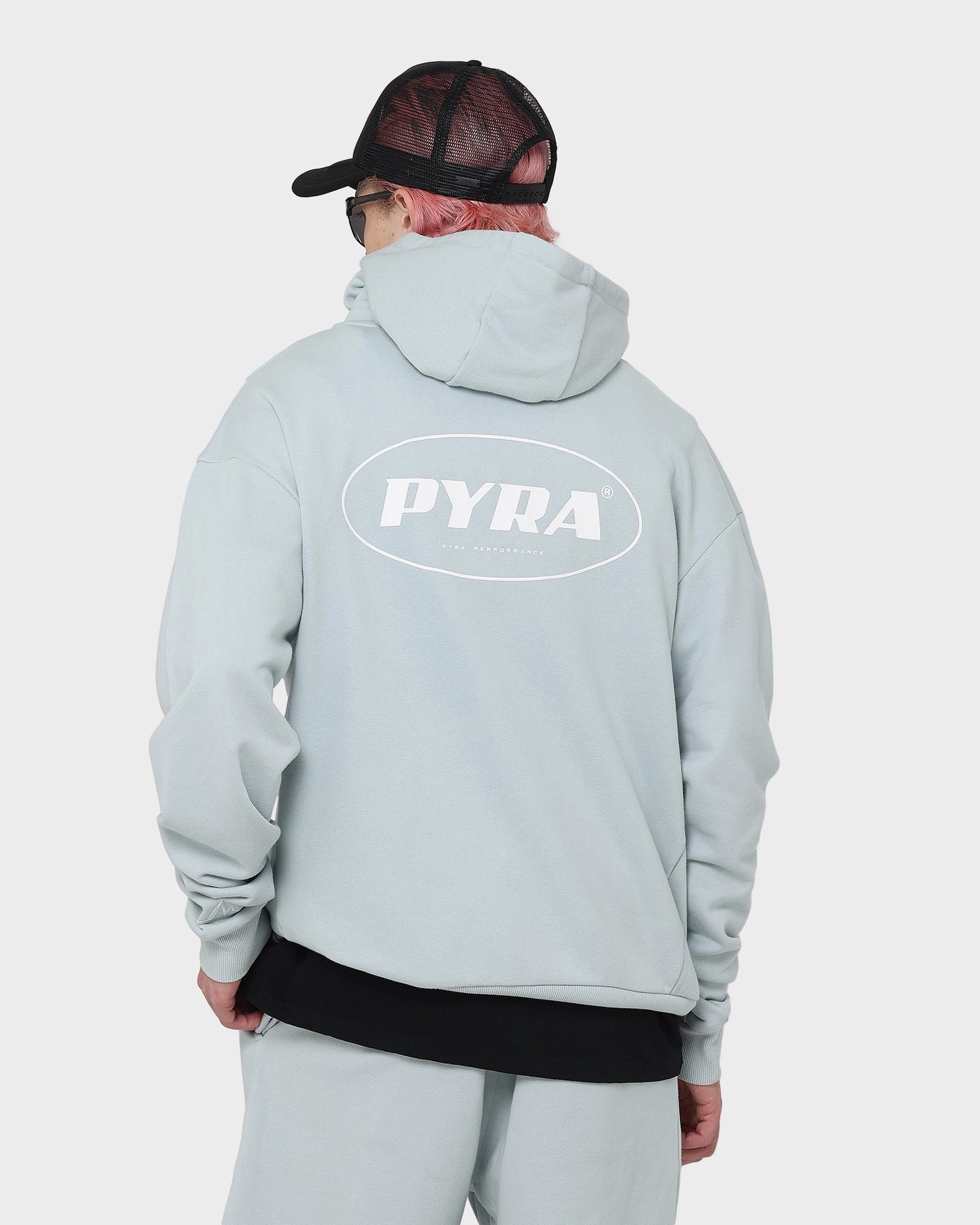 Quilted Stitching fishermen PYRA Verism Hoodie Mist
