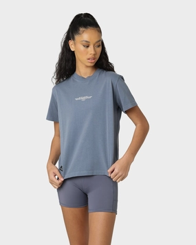 PYRA Women's Destination T-Shirt Vintage Indigo MoistureControlFibers