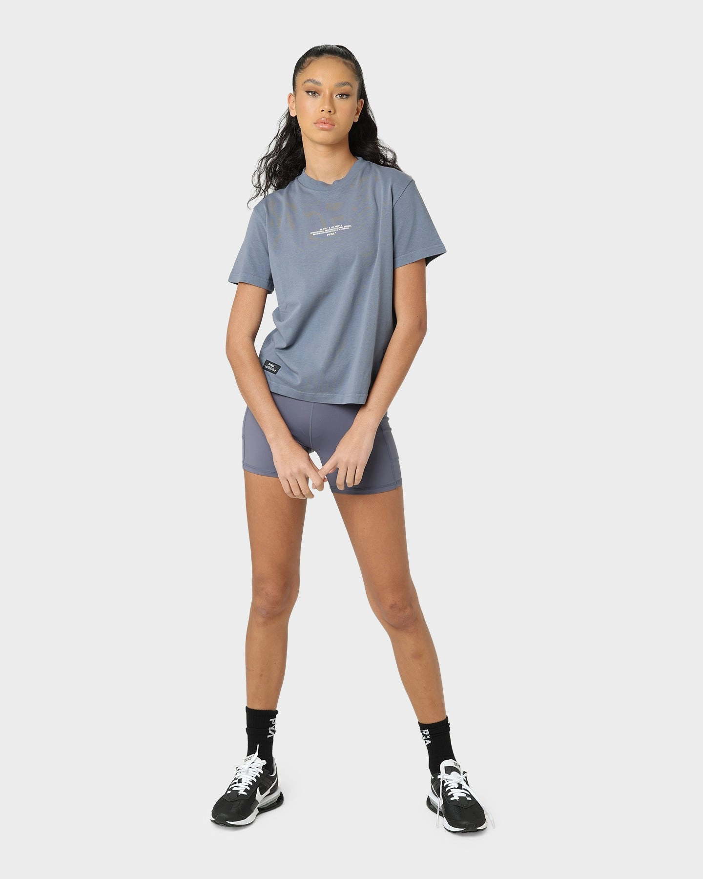PYRA Women's Destination T-Shirt Vintage Indigo Cozy and Fashionable