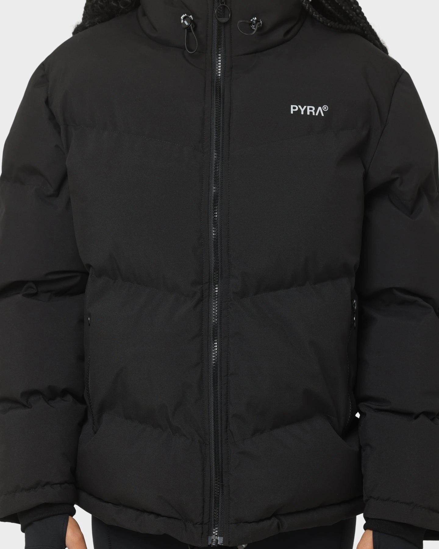 PYRA Women's Elements Puffa Jacket Black Fresh Function Breathable Technology
