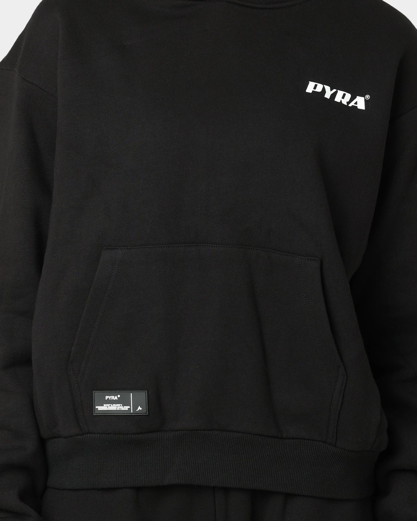 PYRA Women's Optimism Hoodie Black/White Spread