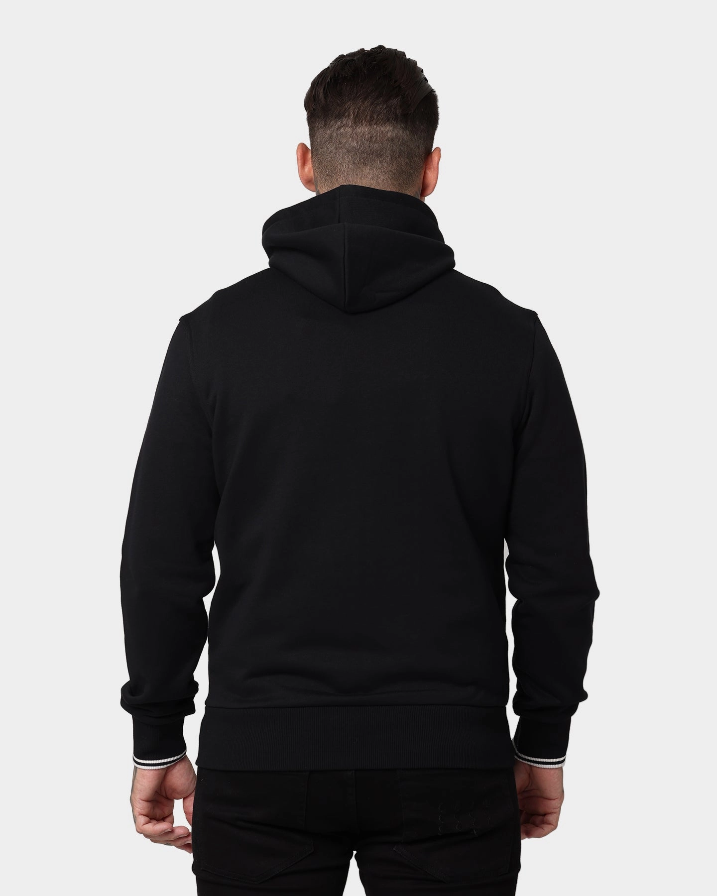 Trail Function Fred Perry Hooded Zip Through Sweatshirt Black