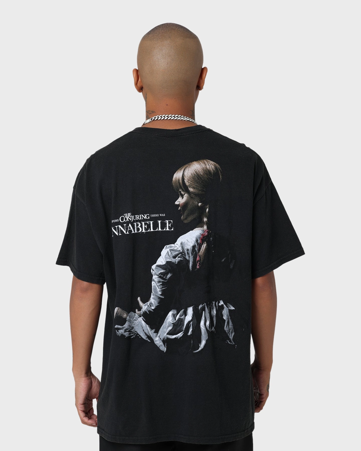 Pocket Detailing American Thrift X Annabelle Annabelle Vintage T-Shirt Black Wash