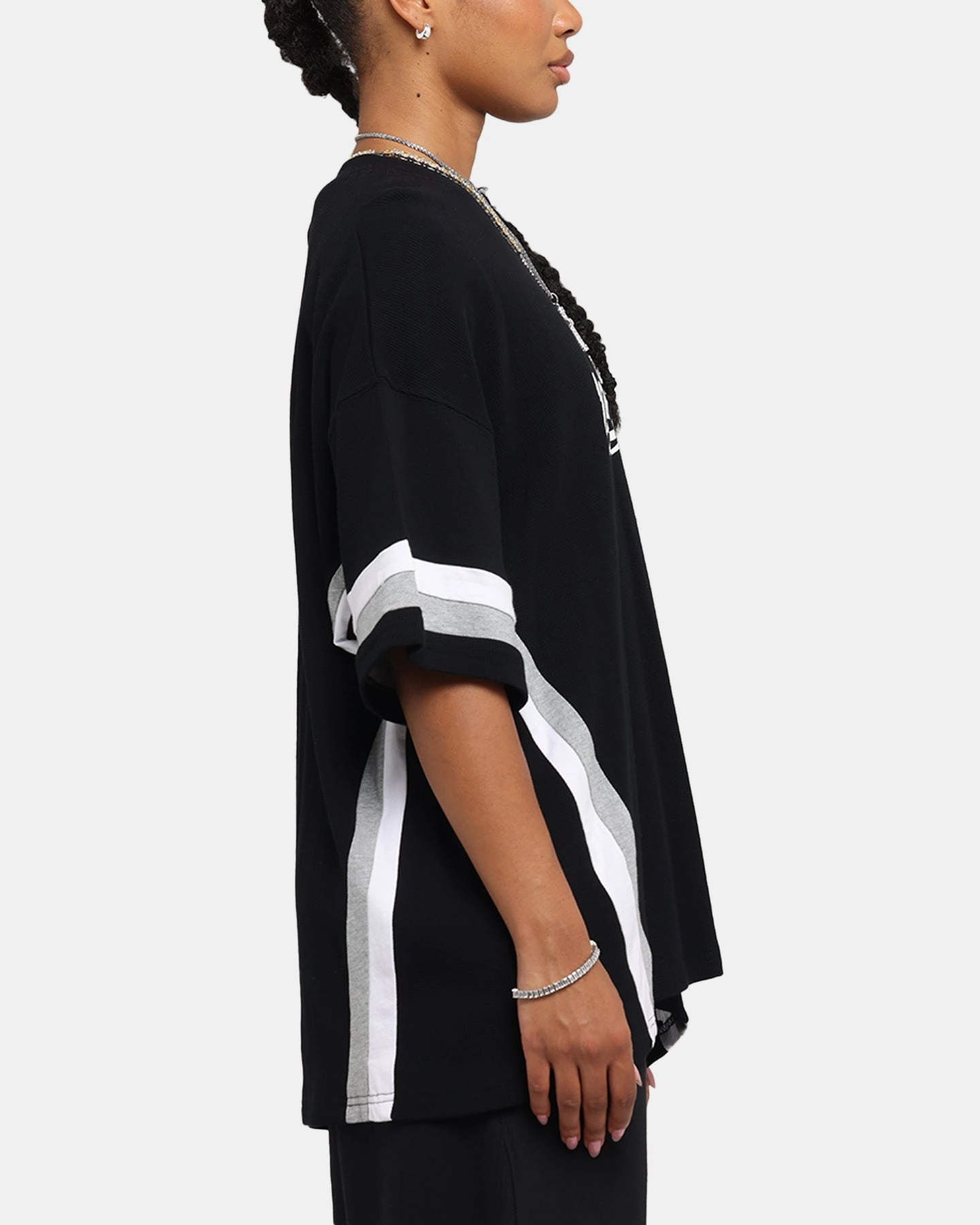 No Fade Technology Ultimate Wear Carre Graffiti Waffle T-Shirt Black