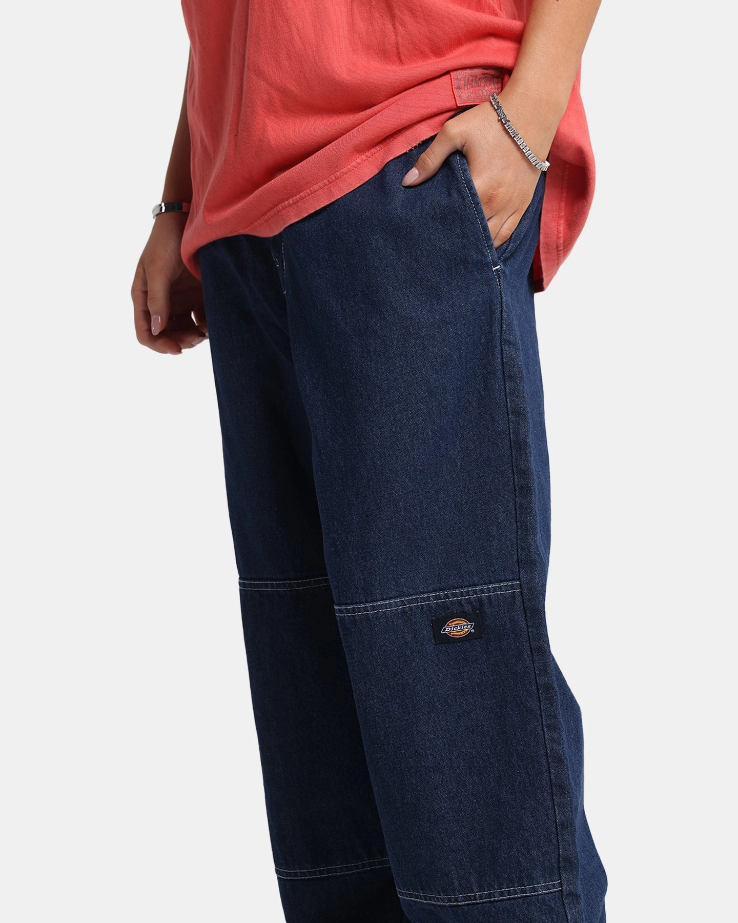 Weekend Getaway Trend Setter Casual Outfit Dickies 82-283AU Denim Jeans Rinsed Indigo