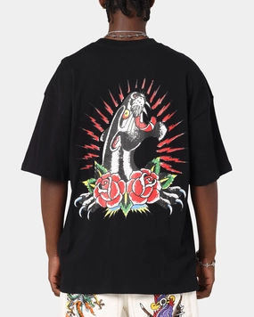 Ed Hardy Panther Ray T-Shirt Black Casual Vibe Wear