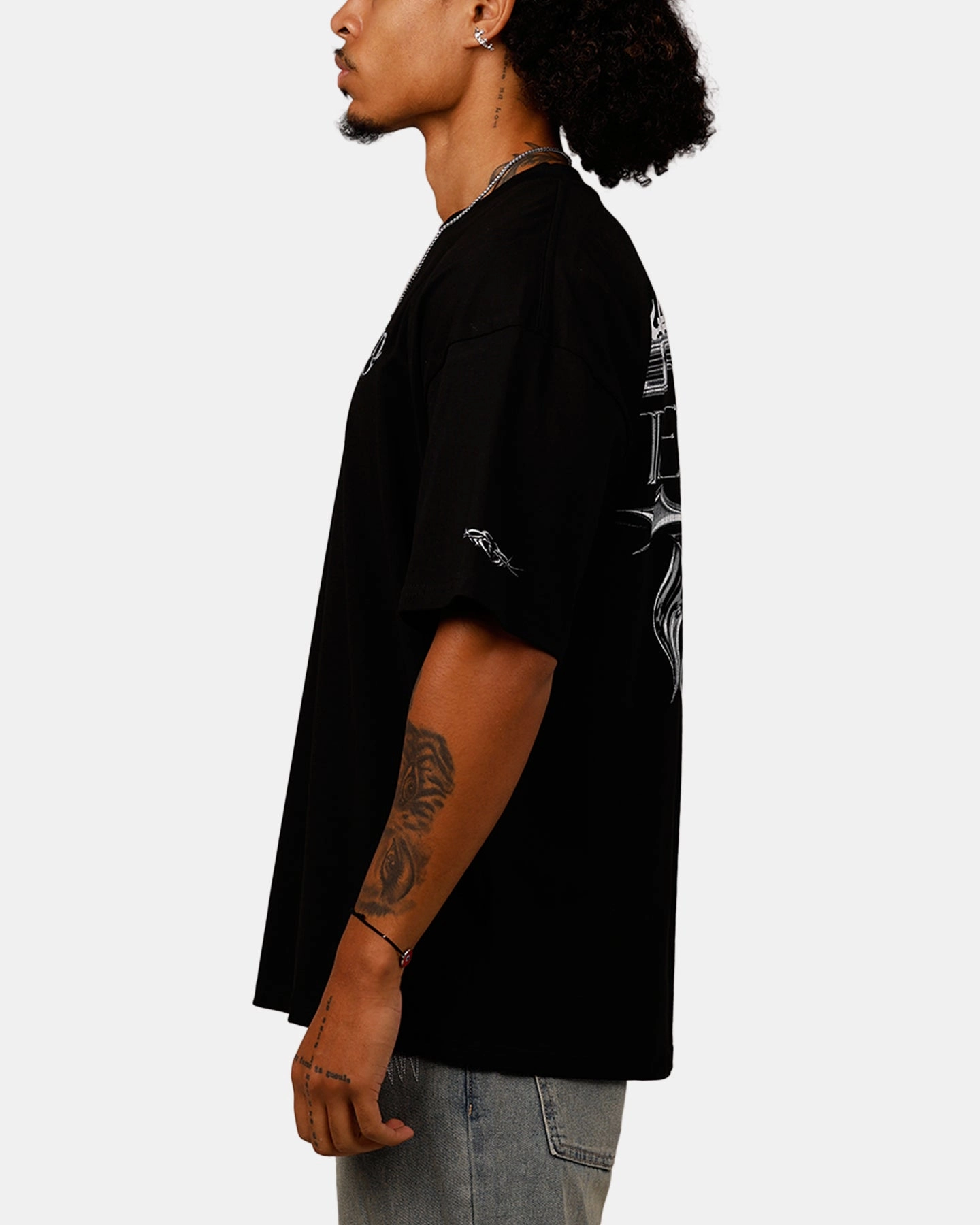 Loiter Techno T-Shirt Black Casual Choice Wear Urban Trend Look