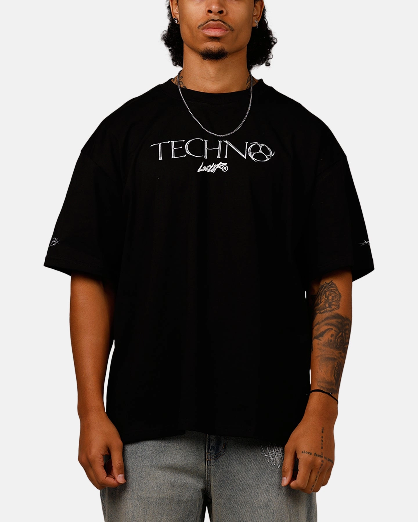 Loiter Techno T-Shirt Black Outdoor Ready Elderly clothing