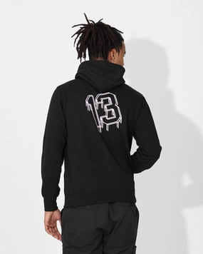 Formal Event Water Resistant Fabric Saint Morta College Drip Hoodie Black