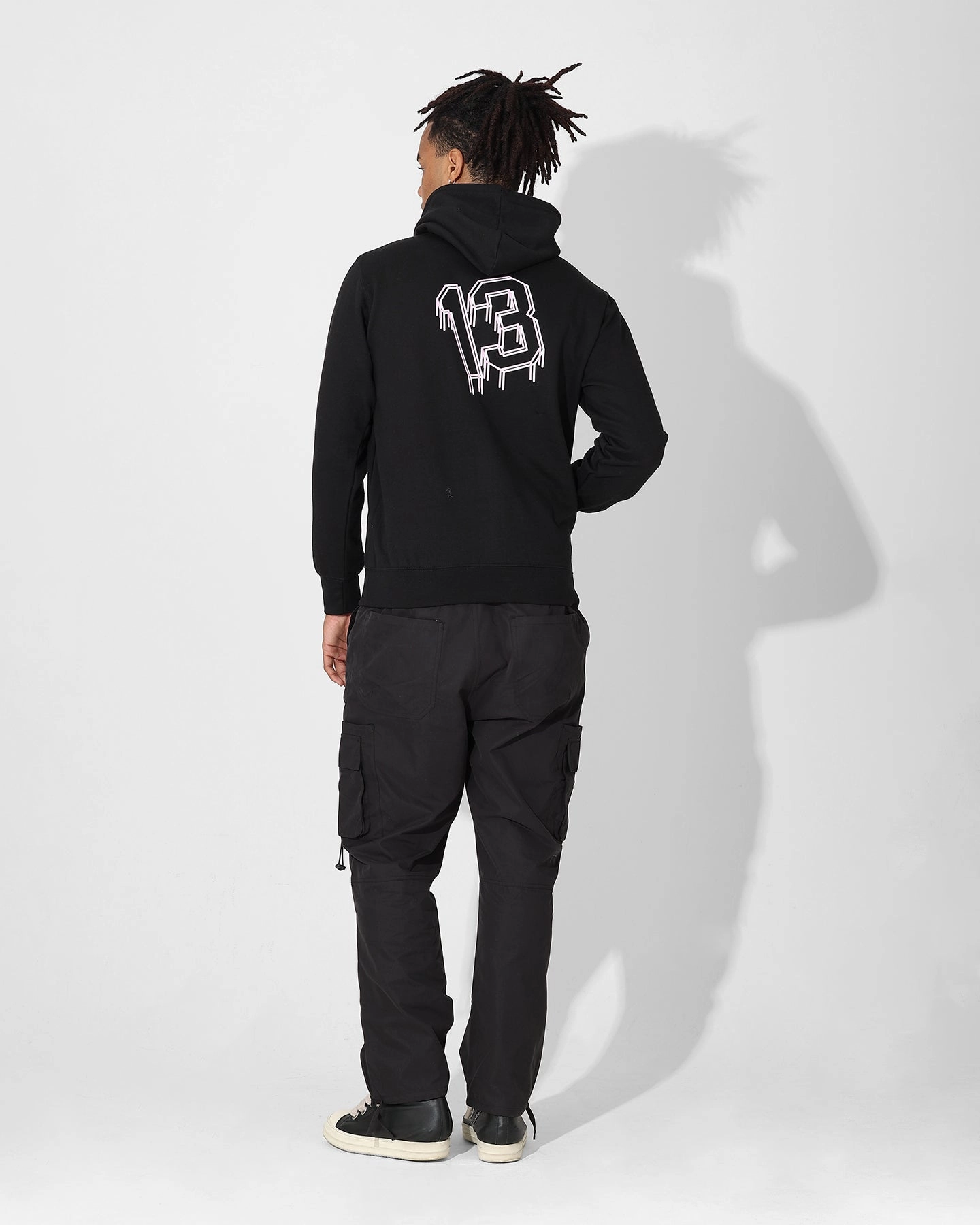 Hidden Compartments Saint Morta College Drip Hoodie Black