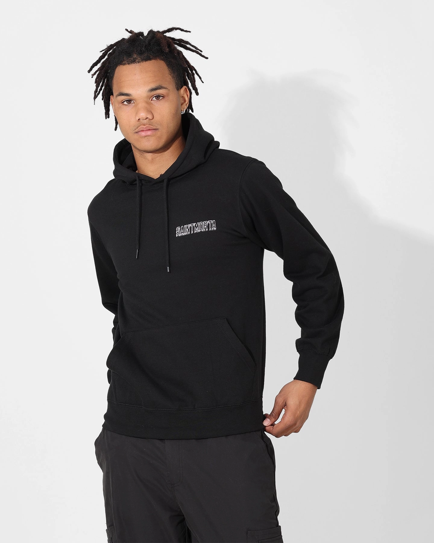Jump suitable for city tours Saint Morta College Drip Hoodie Black