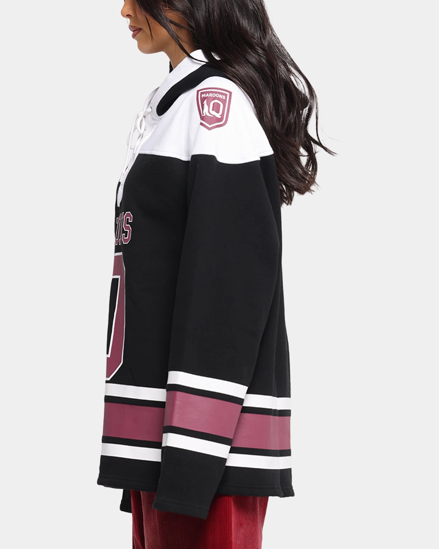 Queensland Rugby League Queensland Maroons Panel Hoodie Black hunters