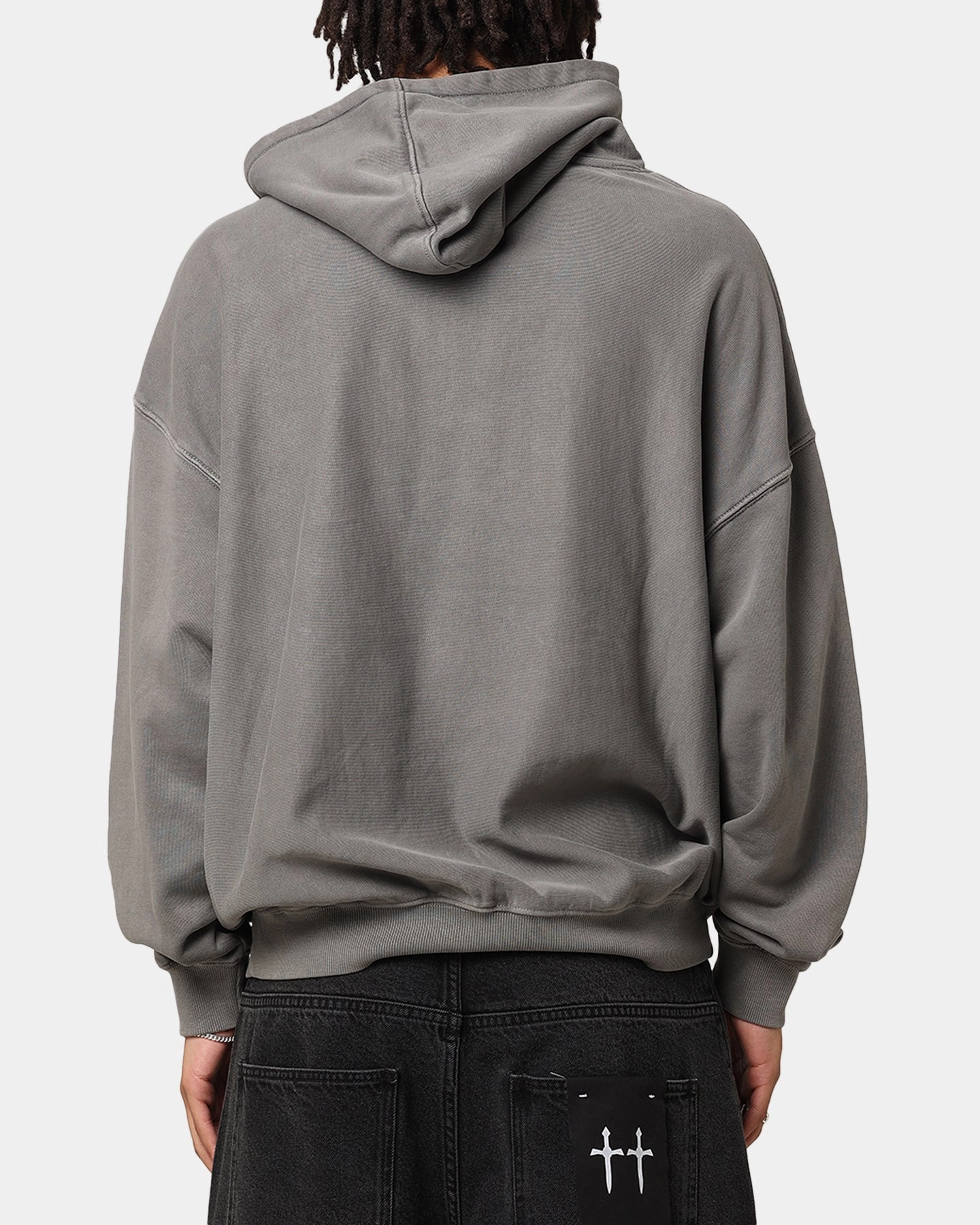 Warm and Practical Carre Shootout Hoodie Washed Charcoal