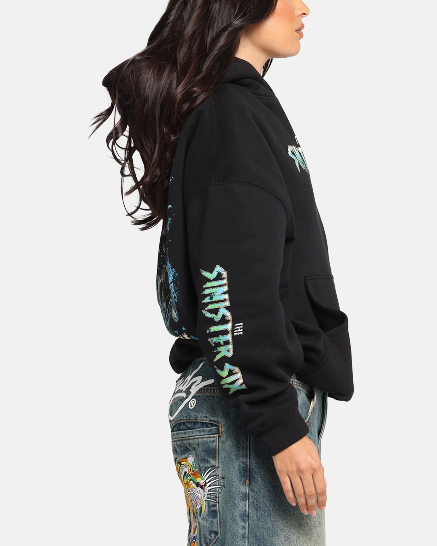 suitable for mountain hikes Goat Crew Marvel Sinister Six Premium Hoodie Black