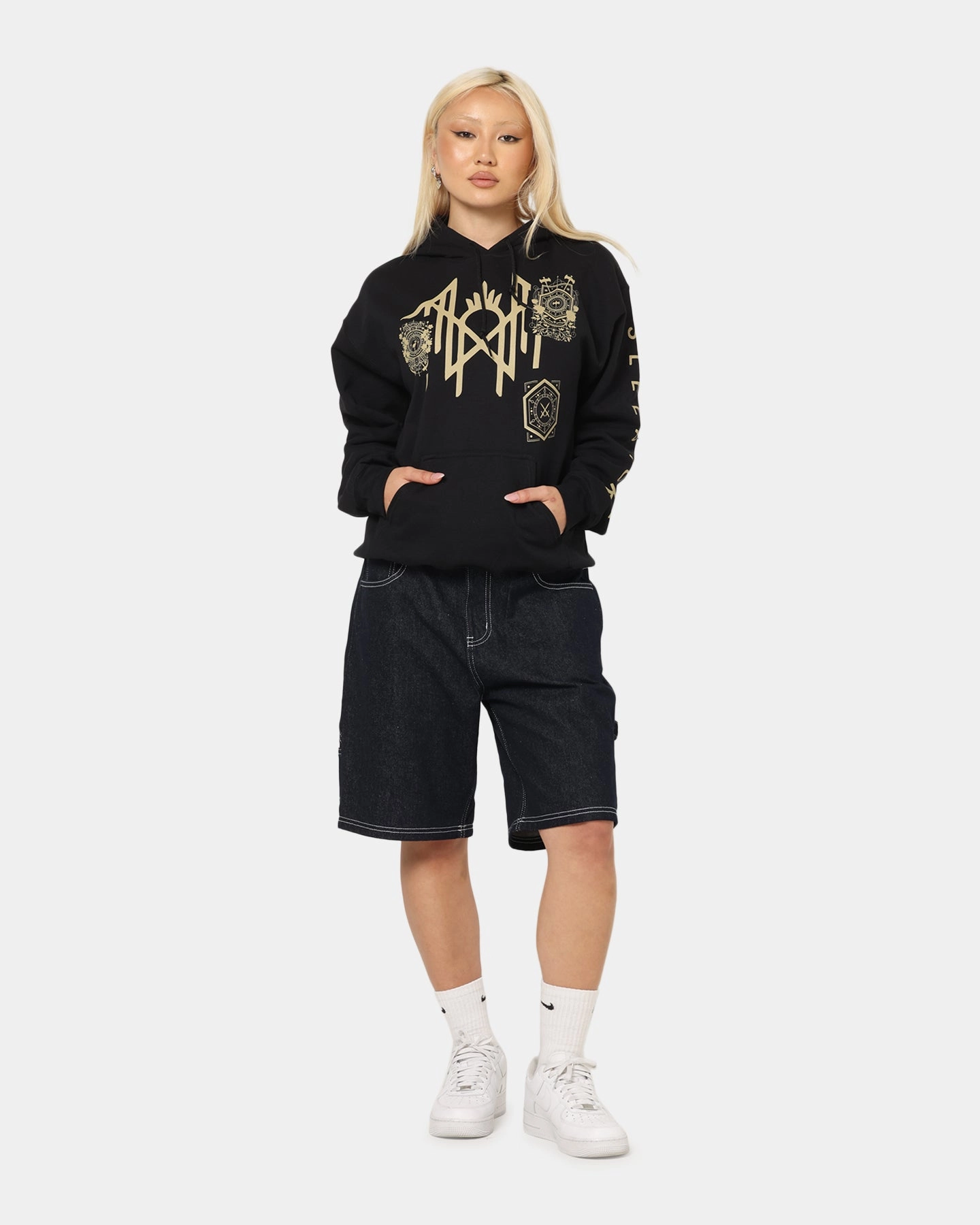 Sleep Token Even In Arcadia Hoodie Black Ventilated Back Wind Protection