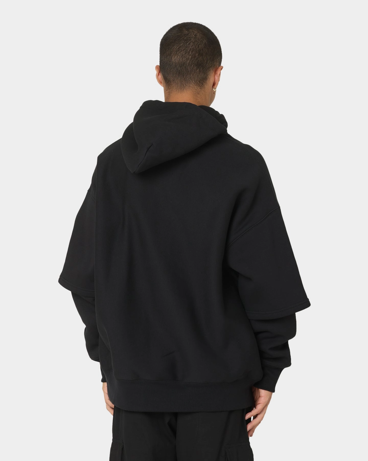 suitable for cultural festivals Champion Reverse Weave Double Layer Hoodie Black/Gold