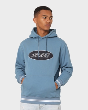 Ergonomic Shoulder Design Mask Palace Oval Hoodie Airforce Blue
