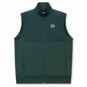 WAAC Hybrid Golf Vest Green - SP25 Men Seam Free Technology Eco Friendly Production