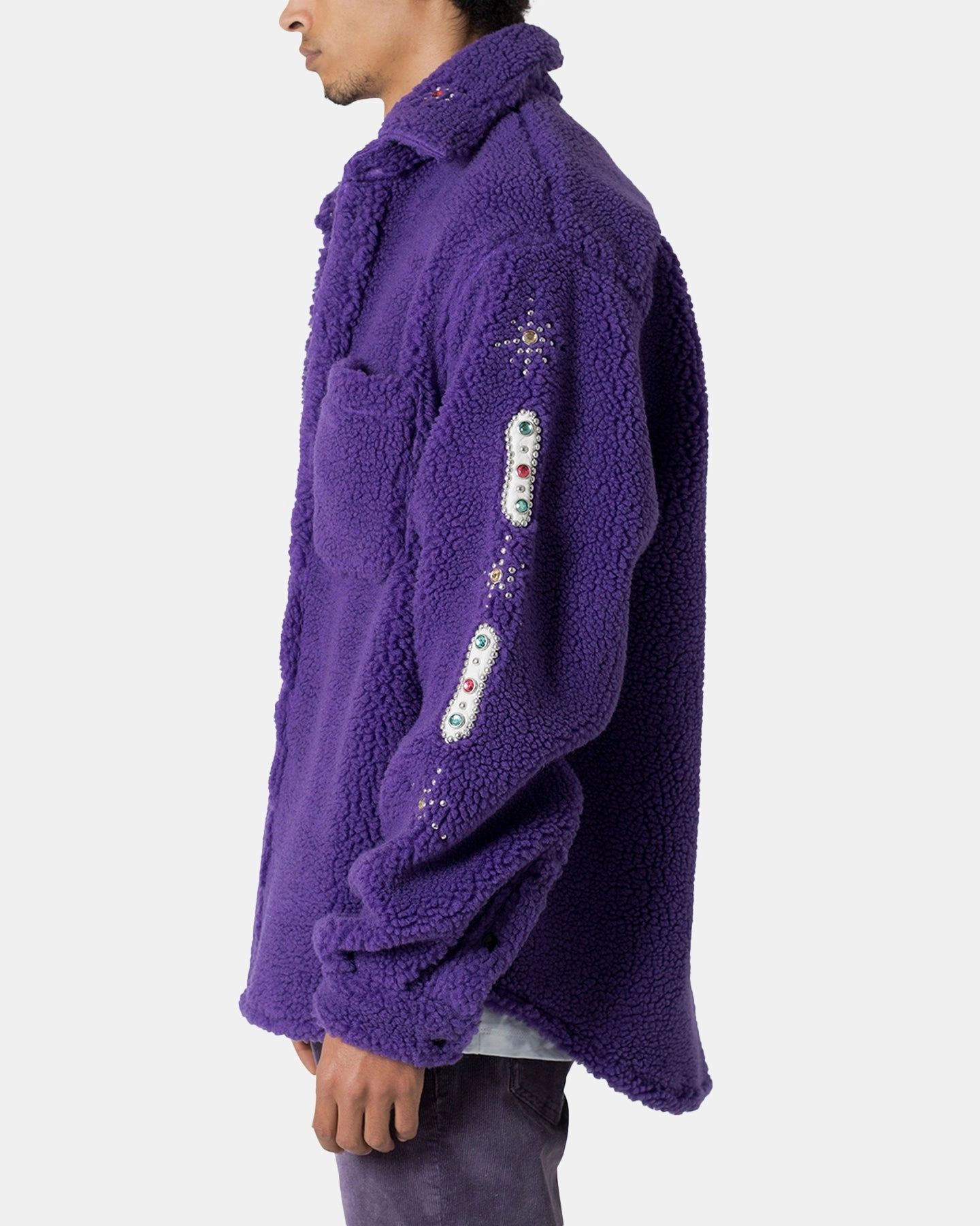 Closet MNML Jewel Sherpa Jacket Purple