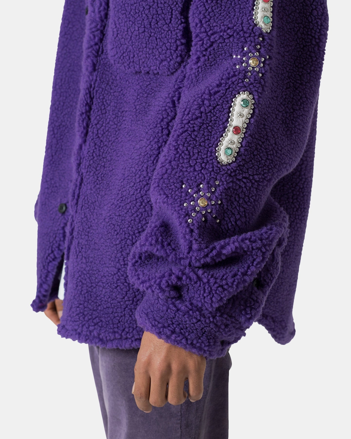 cold MNML Jewel Sherpa Jacket Purple