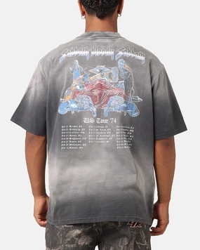 Quick Fit Weekend Ready Black Sabbath Tour '74 Sunfade T-Shirt Black Wash