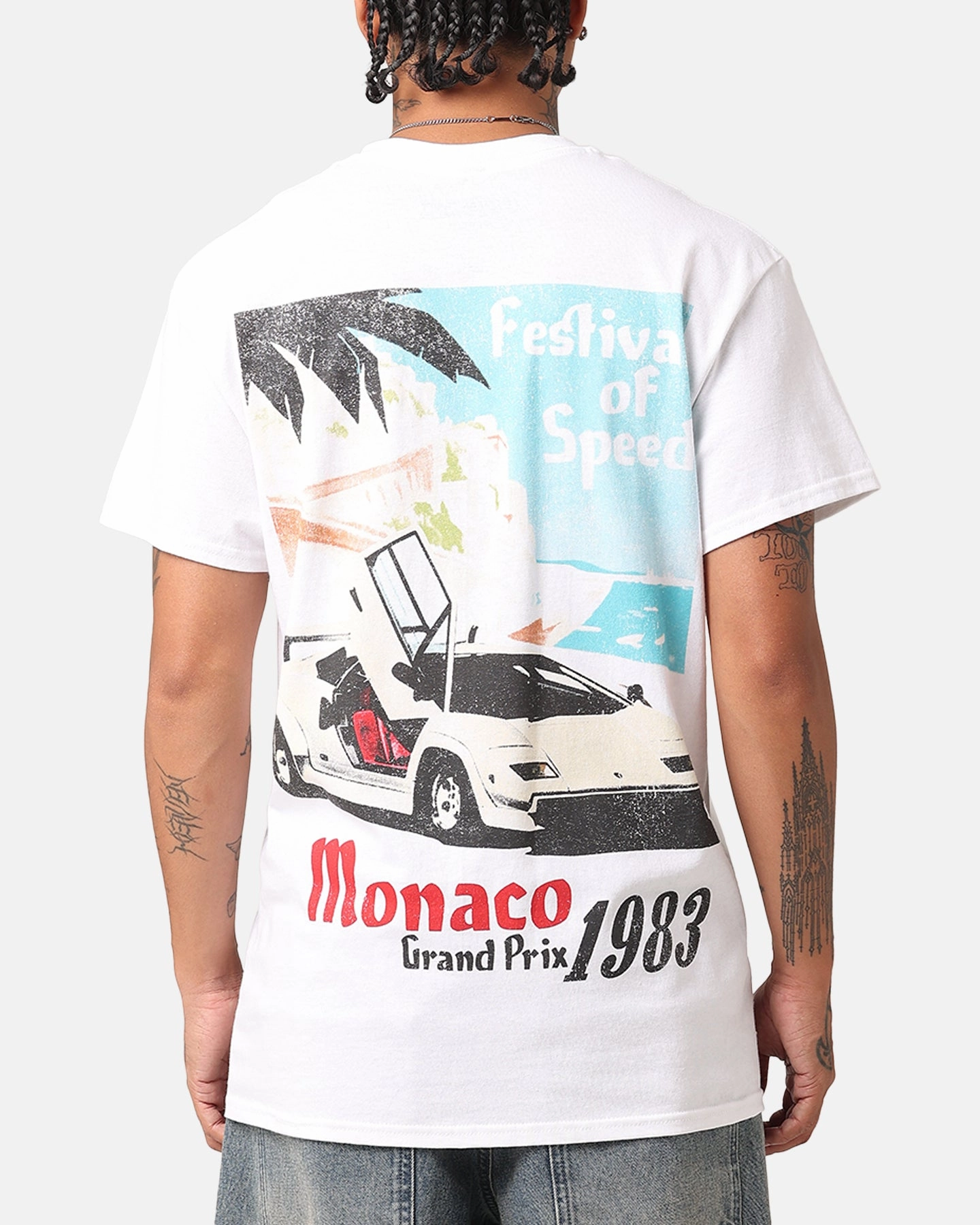 Sporty Vibe Goat Crew Monaco 1983 T-Shirt White
