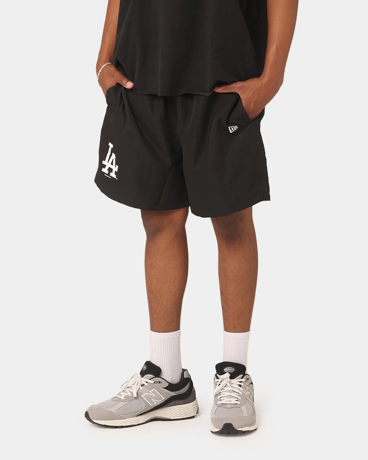 New Era Los Angeles Dodgers Woven Shorts Black Day Out