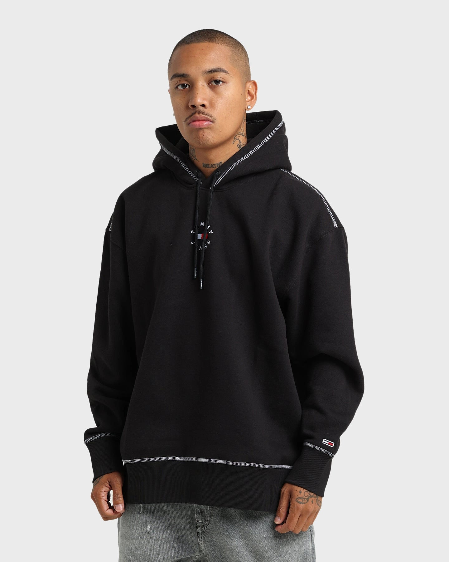Age Comfortable fit Tommy Jeans Tiny Tommy Circle Hoodie Black